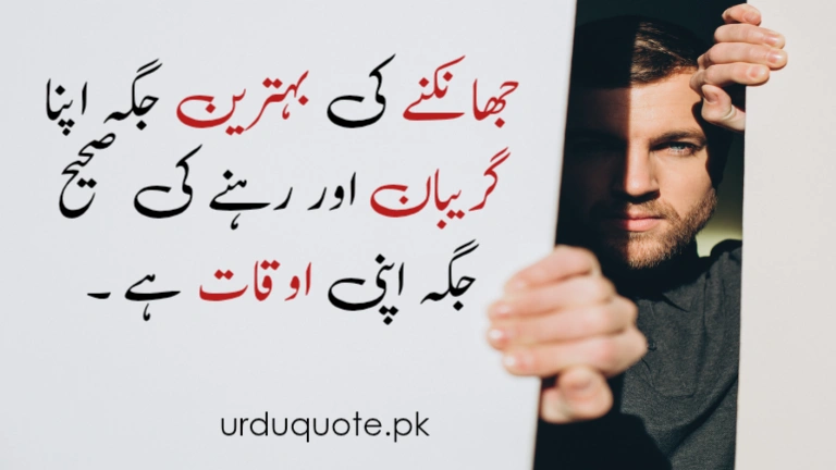 Urdu quote on self-reflection – Look within before judging others