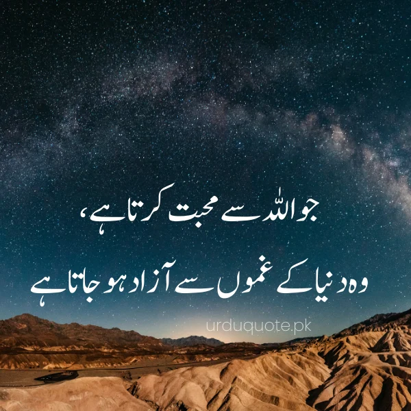 Love Allah then no worries in life
