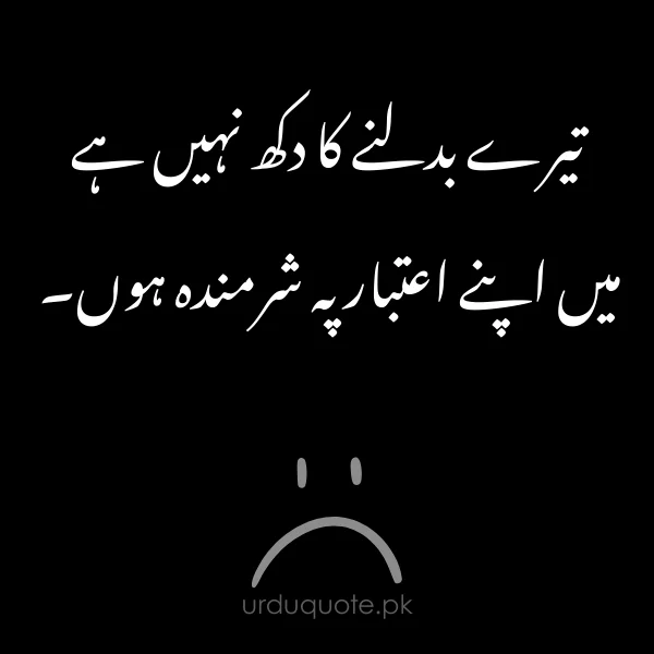 sad friendship poetry in urdu