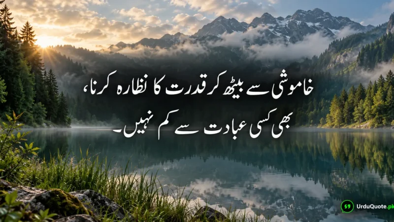 Nature Quotes in Urdu